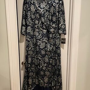 Navy and Silver dress